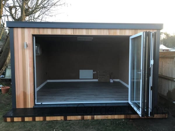 4m x 4m Eco Garden Office Installed In Lincolnshire REF 014