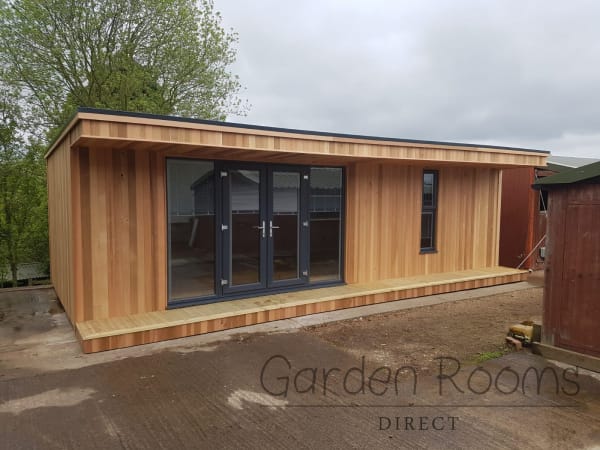 8m x 3.5m Extend Garden Room Installed In Surrey REF 050