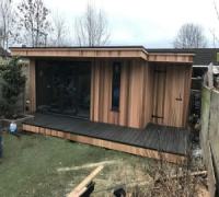 5m x 3m Extend Garden Room With Storage Installed In Hertfordshire REF 003(Hertfordshire)