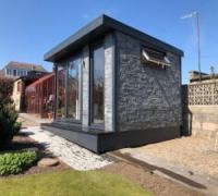 Split Face Stone External Cladding For Garden Rooms