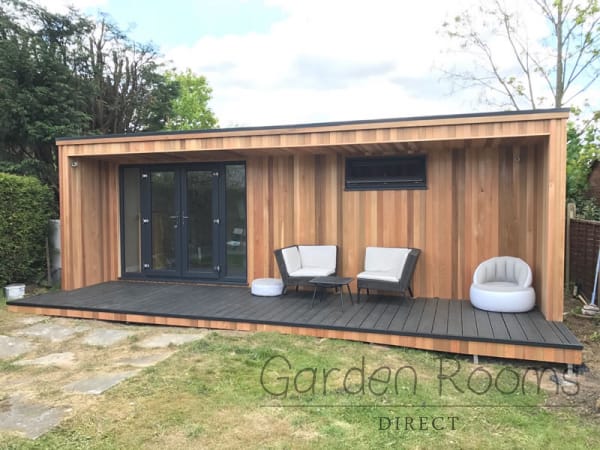8m x 4m Enclose Garden Room Installed In West Sussex REF 026 