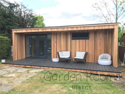 8m x 4m Enclose Garden Room Installed In West Sussex REF 026