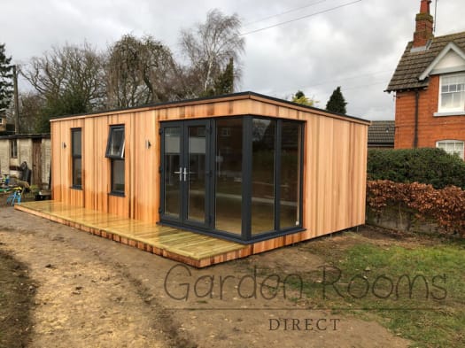 8m x 4m Edge Garden Room Installed In West Yorkshire REF 008