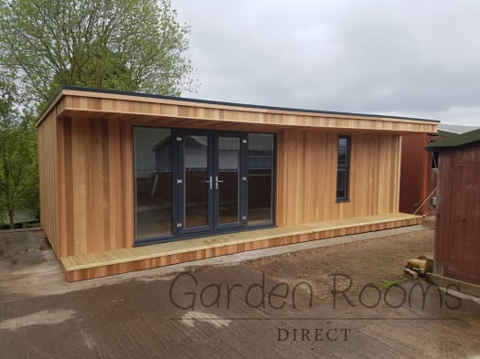 8m x 3.5m Extend Garden Room Installed In Surrey REF 050