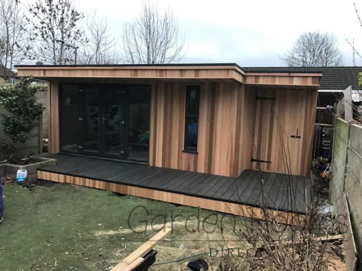 5m x 3m Extend Garden Room With Storage Installed In Hertfordshire REF 003