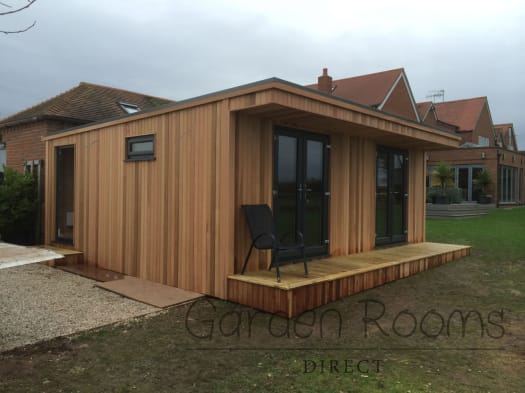 6m x 4m Extend Garden Room With Storage Installed In Surrey REF 066