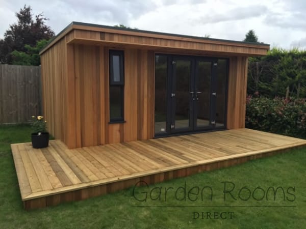 5.5m x 3m Extend Garden Room Installed In Cumbria REF 053